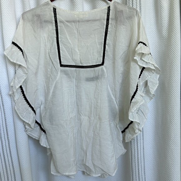 Althea loose boho style blouse with billowy loose sleeves - Picture 6 of 6